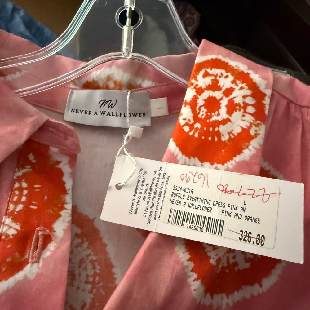 Wallflower Pink and Orange Midi Dress